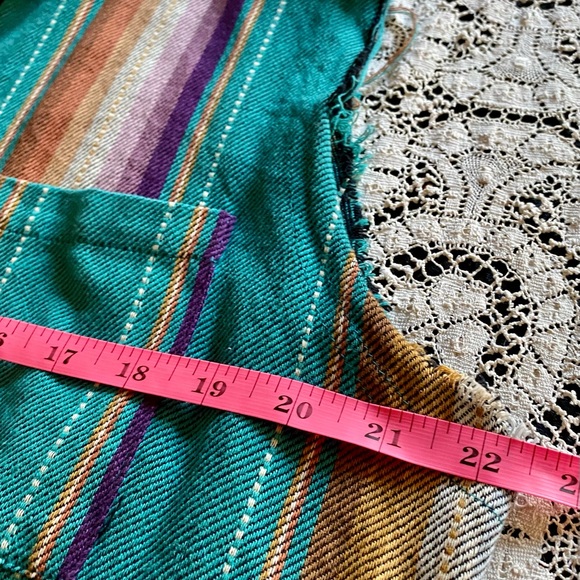 💥Lucky & Blessed Striped Button-up Sleeveless Duster💥 NWOT - Picture 7 of 8